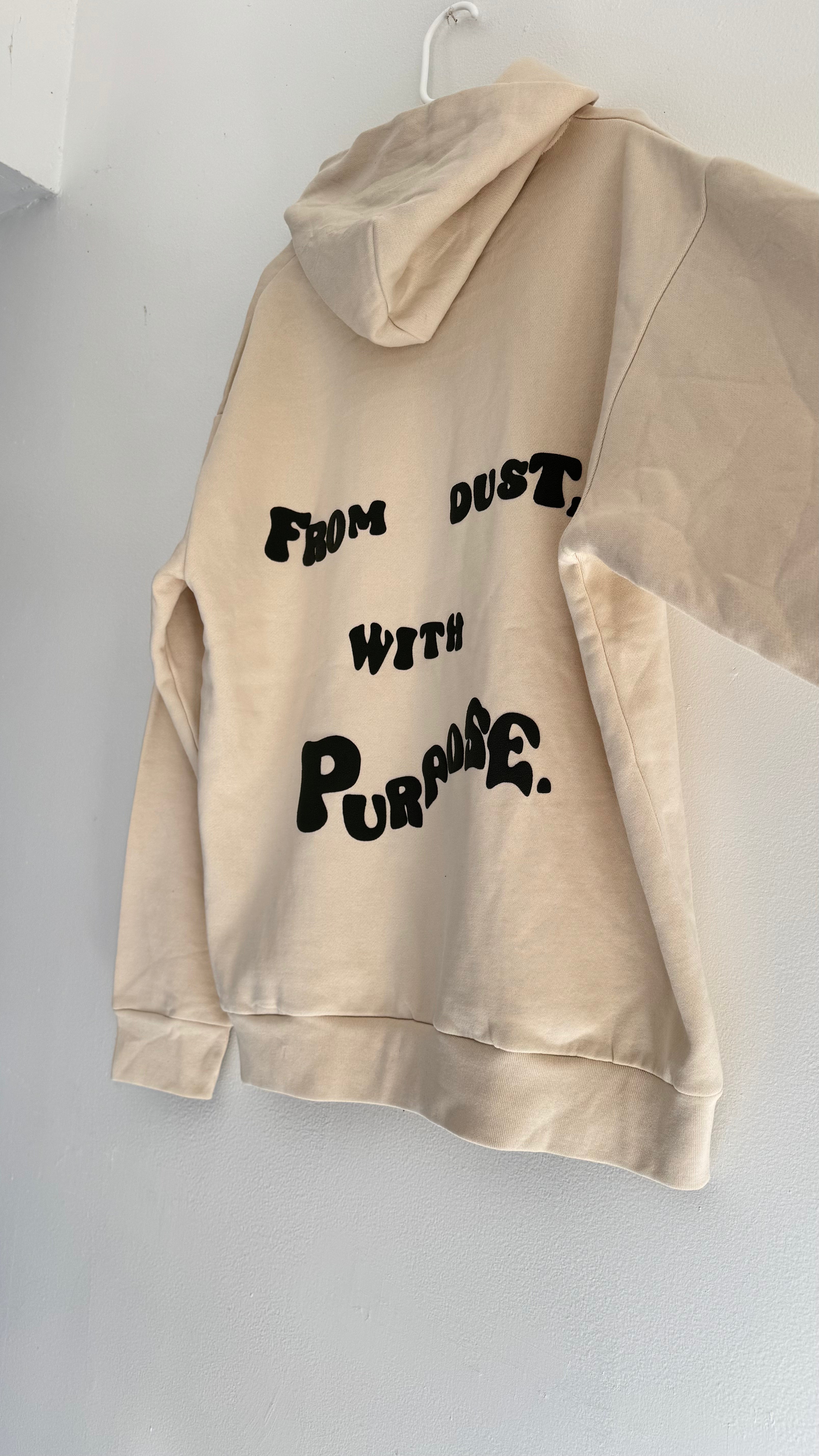 From Dust Hoodie (Cream · Black Puff)